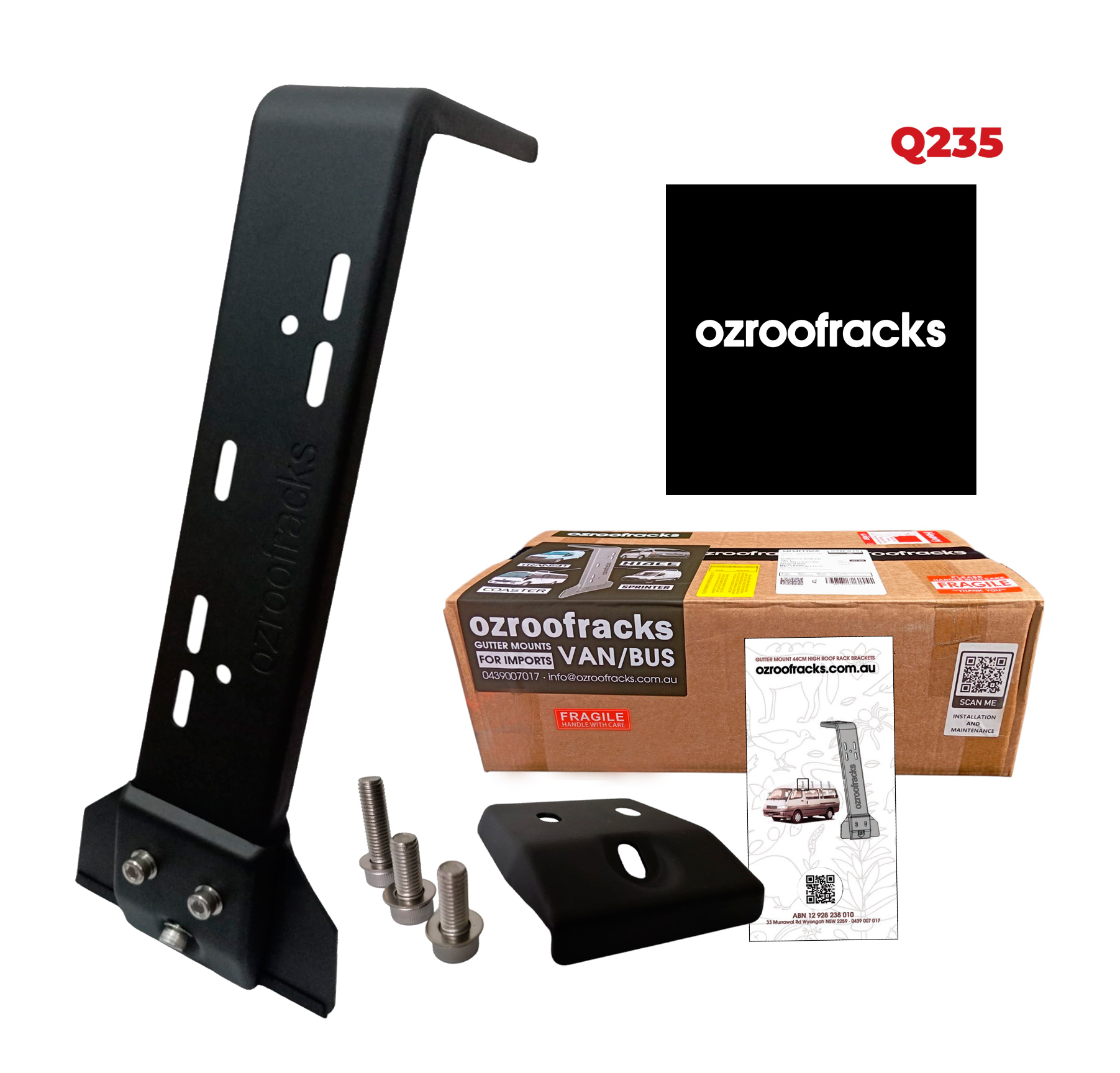 Ozroofracks | Gutter Mount Roof Bars