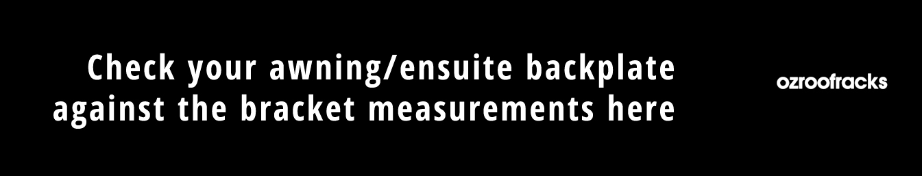 OZ15 gutter mount bracket comparison image with measurements